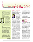 Accounting Footnotes, Spring 2007 by Illinois State University, Department of Accounting