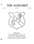 The Alphabet, vol. 20, no. 1 (Fall 1976)