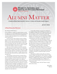 Alumni Matter, Summer 2020 by Women's, Gender, and Sexuality Studies Program