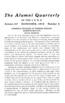 Alumni Quarterly, Volume 3 Number 4, November 1914