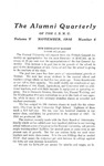 Alumni Quarterly, Volume 5 Number 4, November 1916 by Illinois State University