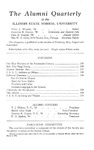 Alumni Quarterly, Volume 7 Number 4, November 1918 by Illinois State University