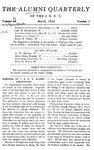 Alumni Quarterly, Volume 11 Number 1, March 1922