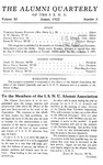 Alumni Quarterly, Volume 11 Number 3, August 1922