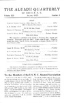 Alumni Quarterly, Volume 12 Number 3, August 1923