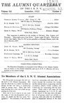 Alumni Quarterly, Volume 12 Number 4, November 1923