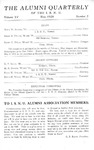 Alumni Quarterly, Volume 15 Number 2, May 1926