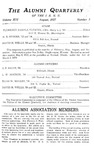 Alumni Quarterly, Volume 16 Number 3, August 1927