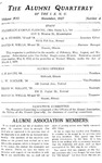 Alumni Quarterly, Volume 16 Number 4, November 1927