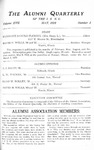 Alumni Quarterly, Volume 17 Number 2, May 1928