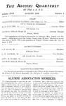 Alumni Quarterly, Volume 17 Number 3, August 1928