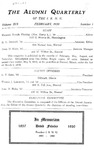 Alumni Quarterly, Volume 19 Number 1, February 1930