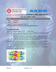 Blue Notes, September 1, 2023 (issue 2023-09) by Illinois State University, Department of Chemistry