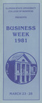 Business Week program, 1981 by College of Business, Illinois State University