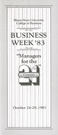 Business Week program, 1983 by College of Business, Illinois State University