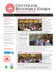 Center for Renewable Energy Newsletter, September 2009 by Illinois State University, Center for Renewable Energy