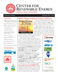 Center for Renewable Energy Newsletter, February 2010 by Illinois State University, Center for Renewable Energy