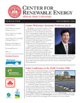 Center for Renewable Energy Newsletter, September 2010 by Illinois State University, Center for Renewable Energy