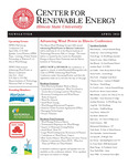 Center for Renewable Energy Newsletter, April 2011 by Illinois State University, Center for Renewable Energy