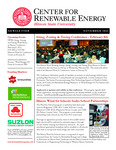 Center for Renewable Energy Newsletter, November 2011 by Illinois State University, Center for Renewable Energy
