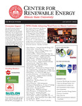 Center for Renewable Energy Newsletter, August 2012 by Illinois State University, Center for Renewable Energy