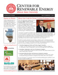 Center for Renewable Energy Newsletter, December 2012 by Illinois State University, Center for Renewable Energy