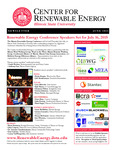 Center for Renewable Energy Newsletter, June 2015 by Illinois State University, Center for Renewable Energy