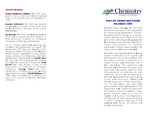 Department of Chemistry Alumni Newsletter, Decemember 2008 by Illinois State University, Department of Chemistry
