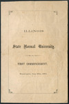 Illinois State Normal University, First Commencement, June 29, 1860