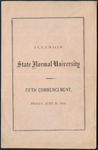 Illinois State Normal University, Fifth Commencement, June 24, 1864