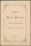 Illinois Normal University, Eighteenth Commencement, June 21, 1877