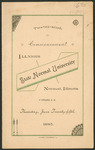 Illinois State Normal University, Twenty-Sixth Commencement, June 25, 1885 by Illinois State University
