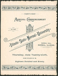 Illinois State Normal University, Thirty-First Annual Commencement, June 26, 1890