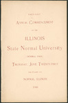 Illinois State Normal University, Forty-First Annual Commencement, June 21, 1900
