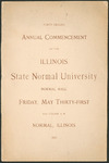 Illinois State Normal University, Forty-Second Annual Commencement, May 31, 1901