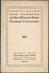 Illinois State Normal University, Forty-Third Annual Commencement, June 5, 1902