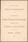 Illinois State Normal University, Forty-Fourth Annual Commencement, June 4, 1903