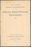 Illinois State Normal University, Fifty-Second Annual Commencement, June 8, 1911