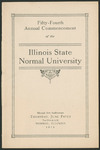 Illinois State Normal University, Fifty-Fourth Annual Commencement, June 5, 1913