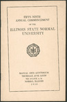 Illinois State Normal University, Fifty-Ninth Annual Commencement, June 6, 1918
