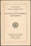 Illinois State Normal University, Sixty-Second Annual Commencement, June 9, 1921