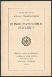 Illinois State Normal University, Sixty-Seventh Annual Commencement, June 10, 1926