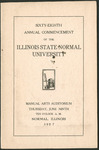 Illinois State Normal University, Sixty-Eighth Annual Commencement, June 9, 1927