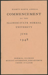 Illinois State Normal University, Eighty-Ninth Annual Commencement, June 7, 1948