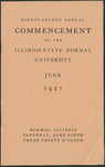 Illinois State Normal University, Ninety-Second Annual Commencement, June 9, 1951