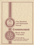 Illinois State University, One Hundred and Nineteenth Annual Commencement, May 13, 1978