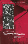 Illinois State University, One Hundred and Forty-First Annual Commencement, May 13, 2000