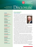 Disclosure, Summer 2010 by Illinois State University, Department of Finance, Insurance, and Law