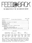 Feedback, March 1982 by Office of Technology Solutions