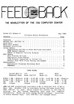 Feedback, May 1982 by Office of Technology Solutions